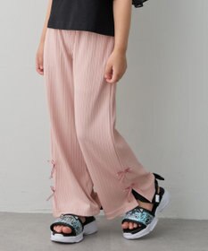 ANY KIDS ランダムリブ ワイドフレアパンツ