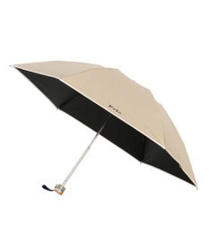 MOONBAT POLO RALPH LAUREN 晴雨兼用日傘 折りたたみ傘 ボーダー×パイピング／一級遮光 遮熱 UV