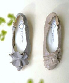 nouvelleRobe Oū 新色追加【本革・高反発】Heel Round Ribbon ヒールパンプス