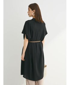 Green Parks ＳＥＴ２点　合皮ベルト＋ミディシャツワンピース