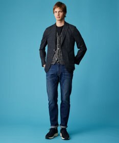 JOSEPH ABBOUD 【和紙ニット/日本素材・縫製/ 軽量/通気性/速乾性】和紙フライス Tシャツ