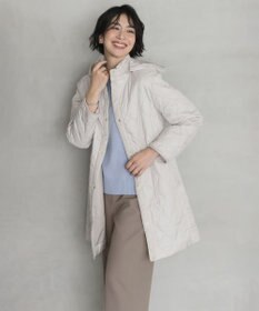 J.PRESS LADIES S 【WEB限定カラーあり・2way】コンパクトタフタキルティング  フーデッド コート