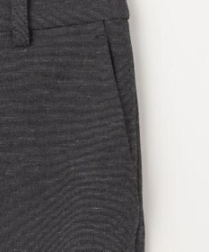 23区 【セットアップ対応/洗える】コットンリネン オックスストレッチ テーパード パンツ