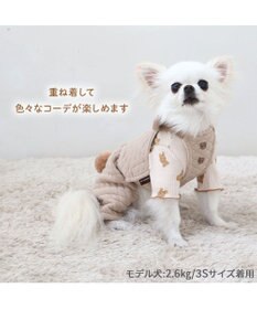 PET PARADISE ペットパラダイス くまちゃん キルト オーバーオール 小型犬