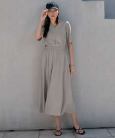 ICB 【接触冷感・UVカット・速乾・洗える】マットスキューバ フレアスカート