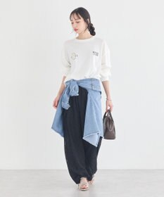 earth music&ecology 総レースカーゴパンツ