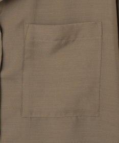 自由区 【洗える/シワになりにくい】オープンカラー シアーブラウス