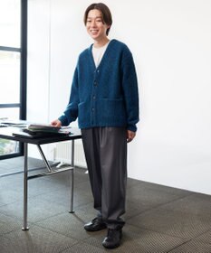 UNFILO MENS 【男女兼用】へアリー ニットカーディガン