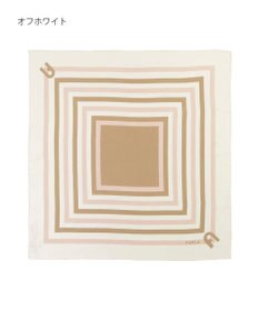 MOONBAT 【美人百花4月号掲載/シルク100%】フルラ (FURLA) スクエア柄 シルクプリントスカーフ 65cm×65cm