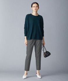 ICB 【新色追加・洗える】 ウールマットウース テーパードパンツ