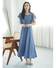 earth music&ecology ＳＥＴ２点　フリルショルダーツーピースワンピース