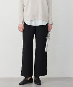 ICB ベルベットライン トラックワイドパンツ ブラック