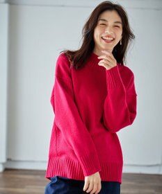 ANY 【6色展開】ラムウールハイネックニット