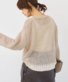 AMERICAN HOLIC モヘアライク配色ニットプルオーバー