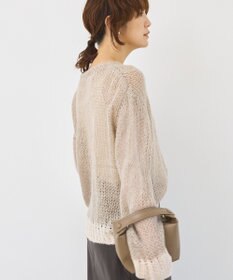 AMERICAN HOLIC モヘアライク配色ニットプルオーバー