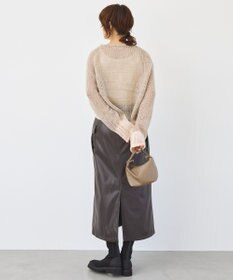 AMERICAN HOLIC モヘアライク配色ニットプルオーバー