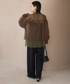 AMERICAN HOLIC シアーレイヤード配色シャツ