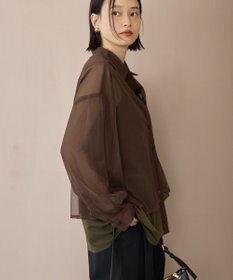 AMERICAN HOLIC シアーレイヤード配色シャツ