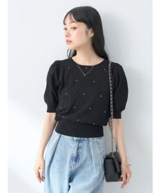 earth music&ecology アーガイルスカシパールニットプルオーバー