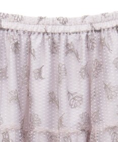 earth music&ecology フラワー刺繍チュールスカート