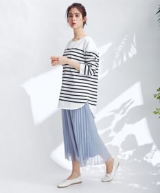 ANY 【洗える】シアーアコーディオン プリーツスカート