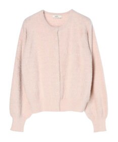 earth music&ecology ミニシャギーパールボタンカーディガン