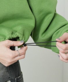 WEGO 裏起毛ドロストショートスウェット