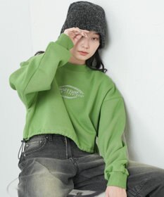 WEGO 裏起毛ドロストショートスウェット