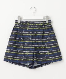 23区GOLF WEB限定【WOMEN】ウェーブロゴプリント ショートパンツ