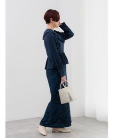 Te chichi ラッフルフリルペプラムブラウス