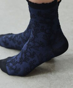 Tiaclasse ジャガードフリルソックス