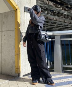 WEGO ポーチ付きランダムポケットデザインショルダー