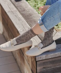 Tiaclasse ジャガードフリルソックス