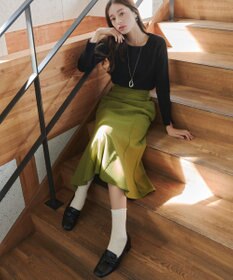 Tiaclasse ジャガードフリルソックス