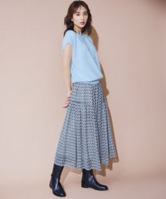 23区 【Oggi10月号掲載/洗える】カシミヤミックスファー ニット