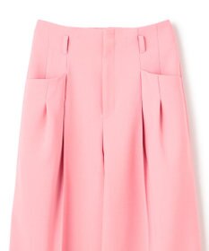 BEIGE， LAC / 2WAYストレッチワイドタックパンツ