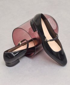 INTER-CHAUSSURES 【FABIO RUSCONI】スクエアトウワンストラップパンプス