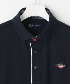 23区GOLF 長く愛せる定番人気！【MEN】【日本製】ハニカムカノコ 長袖ポロシャツ
