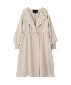 YECCA VECCA ノーカラーラペルロングコート