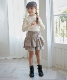 ANY KIDS テレコハイネック長袖Tシャツ