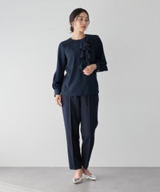 YECCA VECCA アシメラッフルブラウス