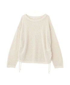 Green Parks サイドシャーリング透かし編みニットプルオーハ