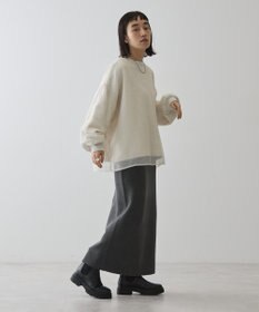 AMERICAN HOLIC オーガンジーレイヤードスウェット