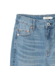 earth music&ecology セルフカットフレアデニムパンツ