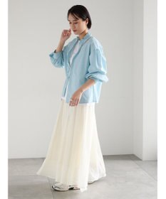 Te chichi シャンブレーボイルスカート