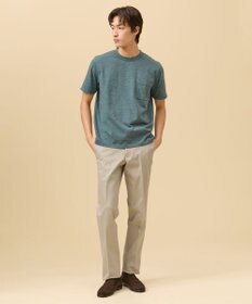 J.PRESS MEN 端正で快適【ストレッチ / オンオフ兼用】トリコチン ステムテーパード パンツ_26年モデル