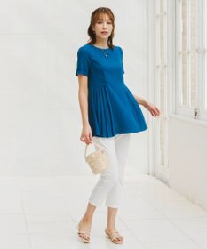 Tiaclasse 【新色追加・洗える】アンクルテーパードパンツ