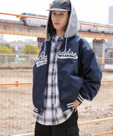 WEGO 【ユニセックス着用ITEM】フードワッペンスタジャン