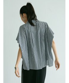 CRAFT STANDARD BOUTIQUE ステンサイドソリッドギンガムチェックブラウス