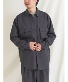 CRAFT STANDARD BOUTIQUE ポリエステルツイルポケッタブルシャツ